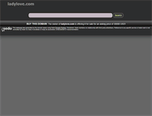 Tablet Screenshot of ladylove.com